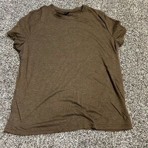 SHEIN Brown Short Sleeve Tee